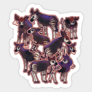 Okapi bundle sticker Sticker